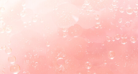 Abstract Pink water bubbles background