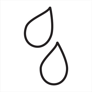 Whater drop icon, rainy icon, raindrops icon vector, simple icon of weather forecast vector illustration.