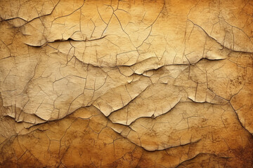 Illustration, texture, crackling parchment. AI generative