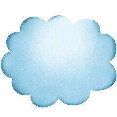 Blue cloud for decorate