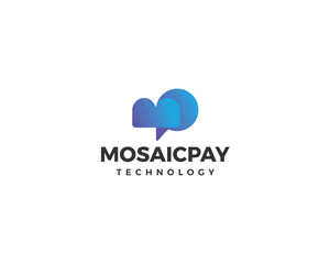 Modern simple and abstract shape based logo design for technology type of business industry.