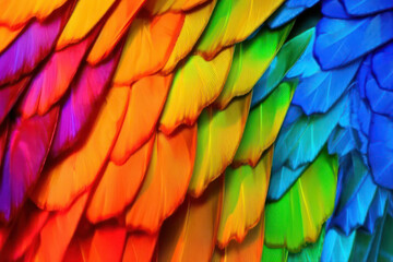 A macro photograph capturing the intricate details of a colorful butterfly's wings, showcasing the beauty of nature up close