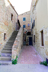 Fototapeta na wymiar Pienza, Val d'Orcia, Orcia-Tal, UNESCO-Weltkulturerbe, Provinz Siena, Toskana, Italien, Europa