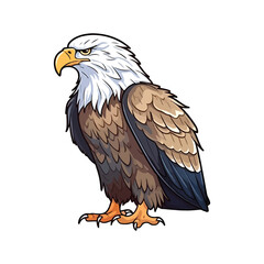 Obraz premium Imaginative Bald Eagle: Irresistible 2D Illustration