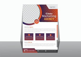 corporate business flyer design template