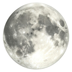 Obraz premium Full moon isolated png file digital art
