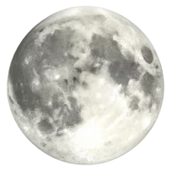 Fotobehang Full moon isolated png file digital art © cobaltstock