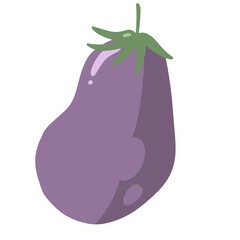 eggplant vegetable cute character design