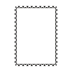 Frame border shape icon for decorative vintage doodle element for design in vector illustration