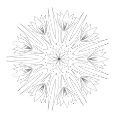 Black and white mandalas that are perfect for practicing coloring.