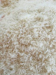 white rice on a table