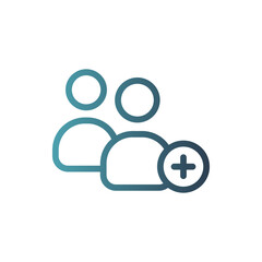 add user gradient icon