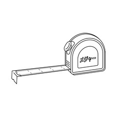 モノクロのイラスト_メジャー