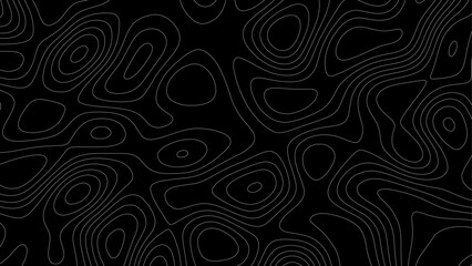 Fototapeta premium Topographic map background concept. Transparent PNG available Topographic map background geographic line map with elevation assignments. Modern design with White background with topographic wavy patte