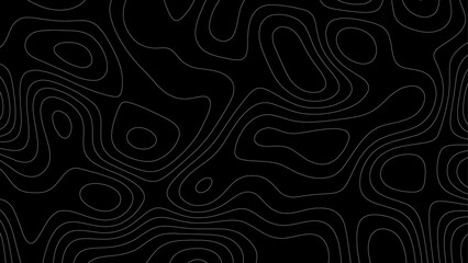 Topo contour map. Rendering abstract illustration.  Topographic map background concept.  Vector abstract illustration. Geography concept. 