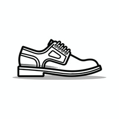 man shoes. oxford shoes. sport running shoes. unisex fashion icon illustration