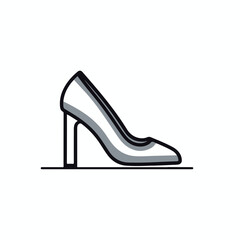 woman shoes icon illustration. shoes fashion icon vector