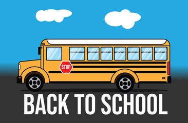 school bus illustration concept design
