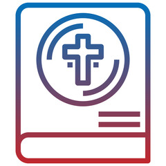 Fototapeta premium bible line icon,linear,outline,graphic,illustration