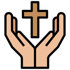pray line icon,linear,outline,graphic,illustration