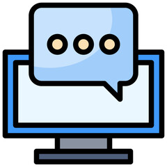 chat line icon,linear,outline,graphic,illustration