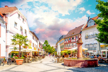 Altstadt, Bensheim, Deutschland 
