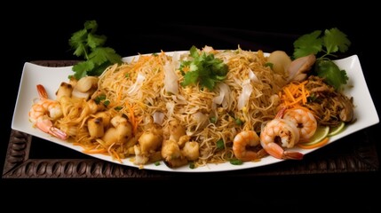 chicken with rice HD 8K wallpaper Stock Photographic Image