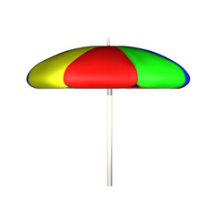 A colorful beach umbrella suitable for summer