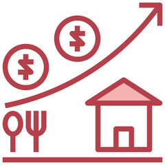 Banking line icon,linear,outline,graphic,illustration