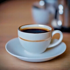 cup of coffee on a table