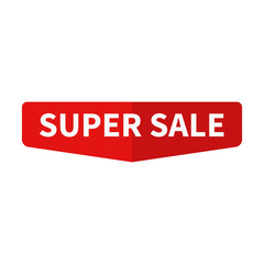 Super Sale In Red Duo Color Rectangle Shape For Promotion Sale
