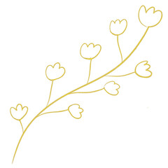  Gold Vintage Leaves And Floral Line Art, Holiday Bokeh Background