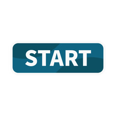 Fototapeta premium Start Button In Blue Color Rectangle Shape 
