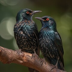 Fototapeta premium Animal couple. Generative AI.