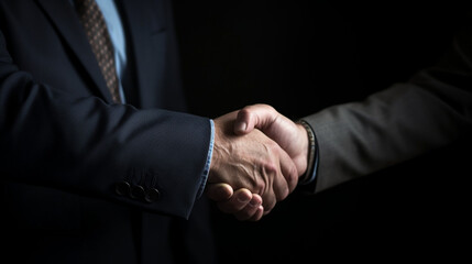 Businessman handshake, generative ai