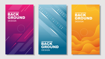 Modern abstract gradient background.Bright dynamic backgrounds. This templates can be used as a poster, banner, or background for your business promotion. 