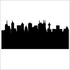 Fototapeta premium city skyline silhouette