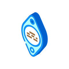transistor electrical engineer isometric icon vector. transistor electrical engineer sign. isolated symbol illustration