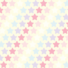 Vector seamless patterns with pastel star. Wrapping paper, fabric print design. Tender design for gift wrappers, wallpaper, wrapping paper, Vector
