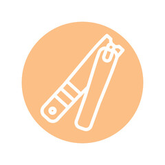 Clippers color line icon. Isolated vector element.