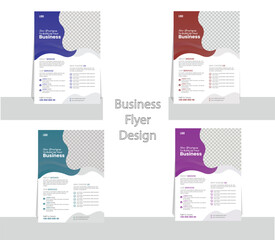 Modern, creative and new Business Flyer design template for business