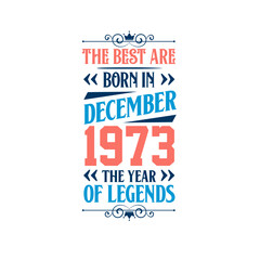 Best are born in December 1973. Born in December 1973 the legend Birthday