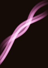 Pink light lines on a dark