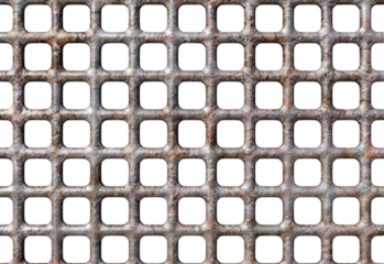 Rusty metal grating bottom