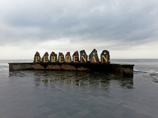 Fototapeta premium Pererenan beach at Badung regency of Bali Indonesia