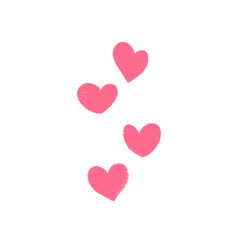 Mini Heart Delights: Cute Pink Hearts for Valentine's Day and Romance