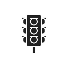 Traffic lights color line icon. Isolated vector element.