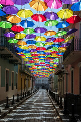 Fototapeta na wymiar Street of Umbrellas
