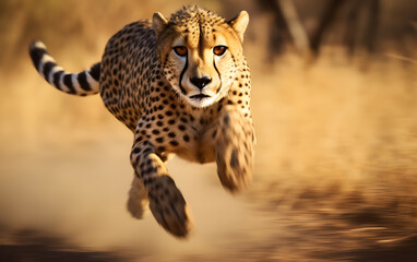 Cheetah in the savannah