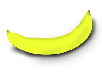Yellow banana fruit, Vector ripe banana fruit, ripe banana fruit in yellow color
